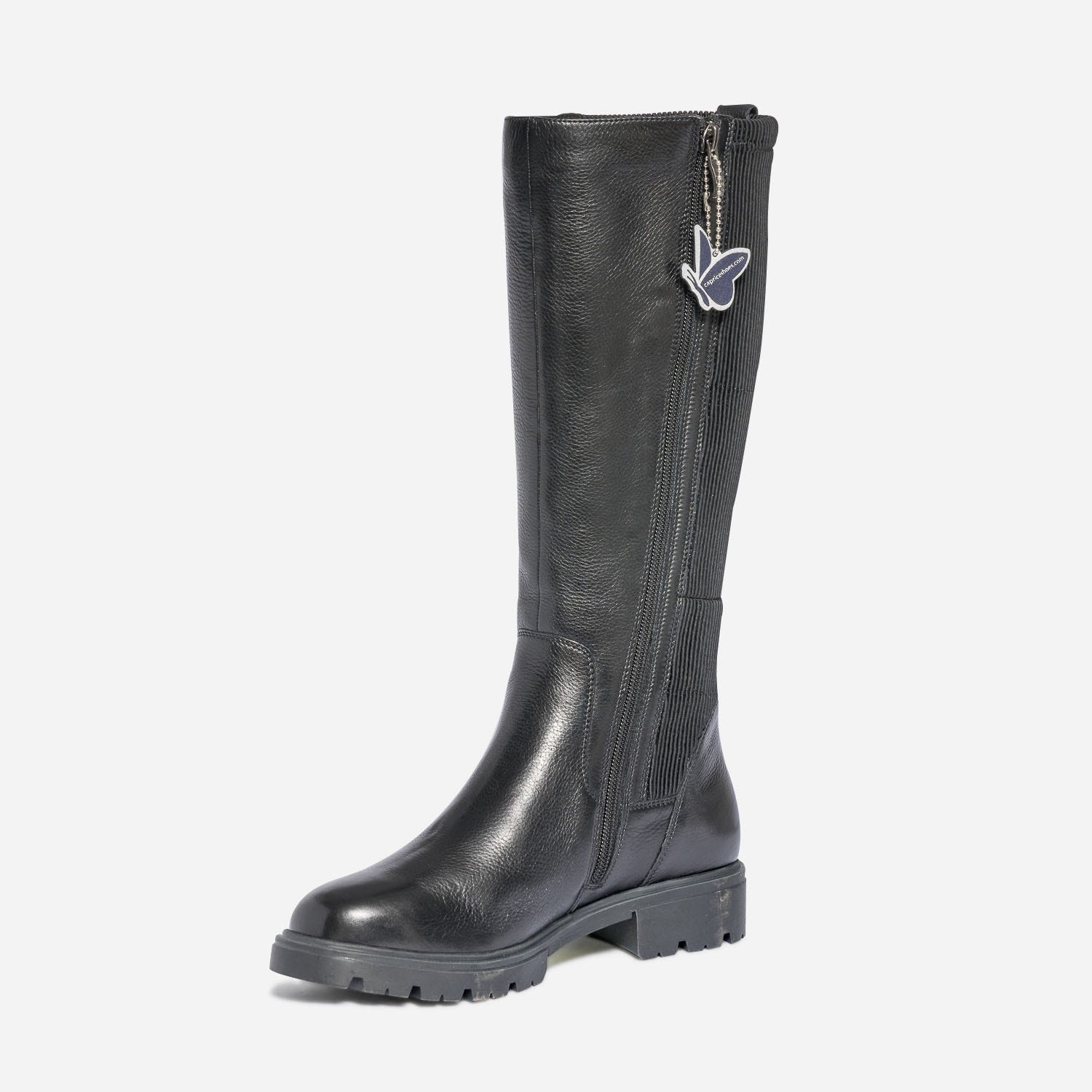 Botte CAPRICE noire en cuir