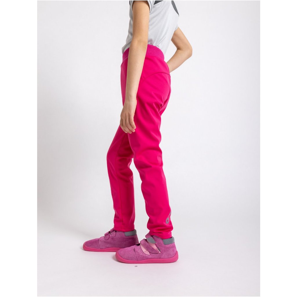 Unuo Kinder-Softshellhose mit Fleece Sporty Fuchsia