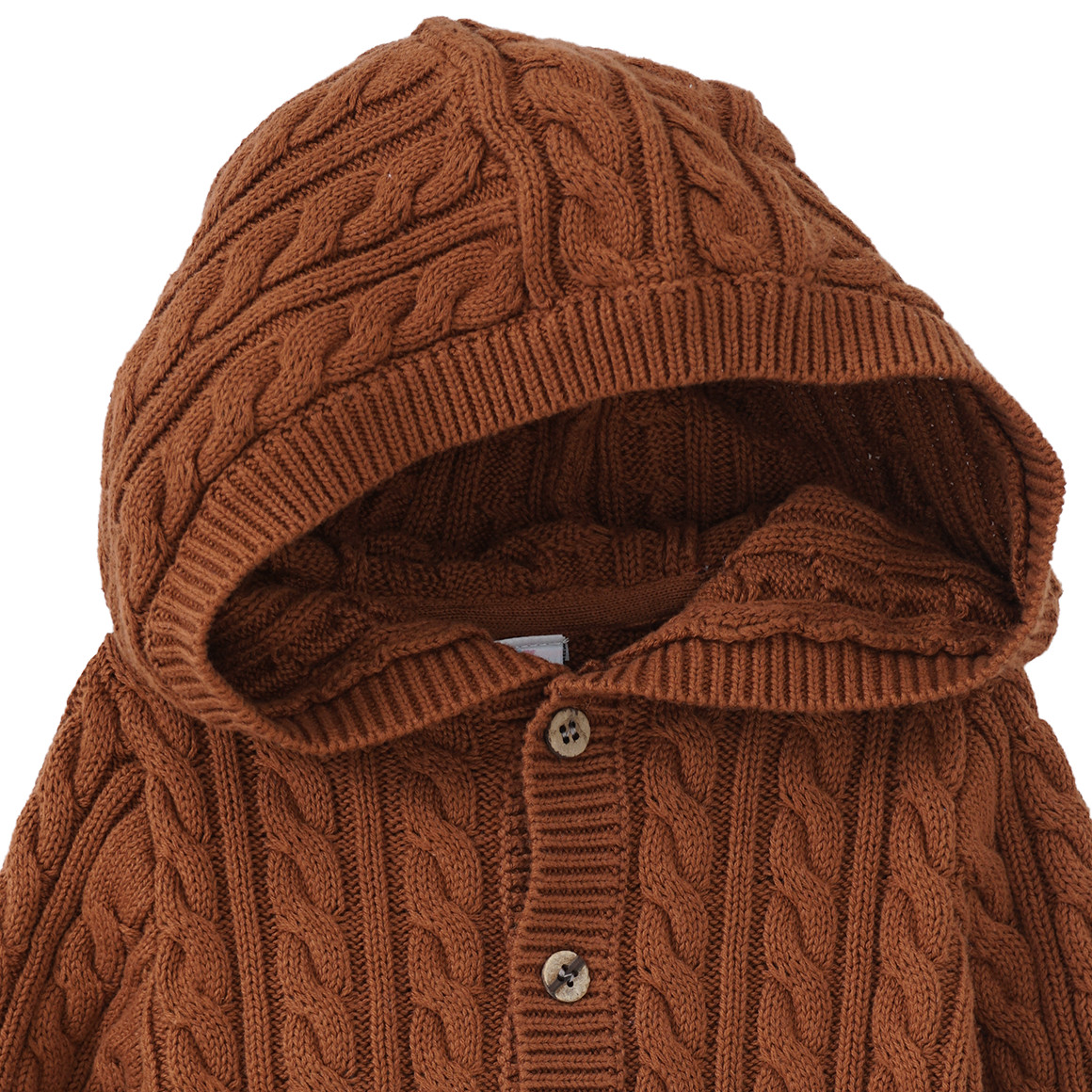 Baby Strickjacke mit Zopfmuster