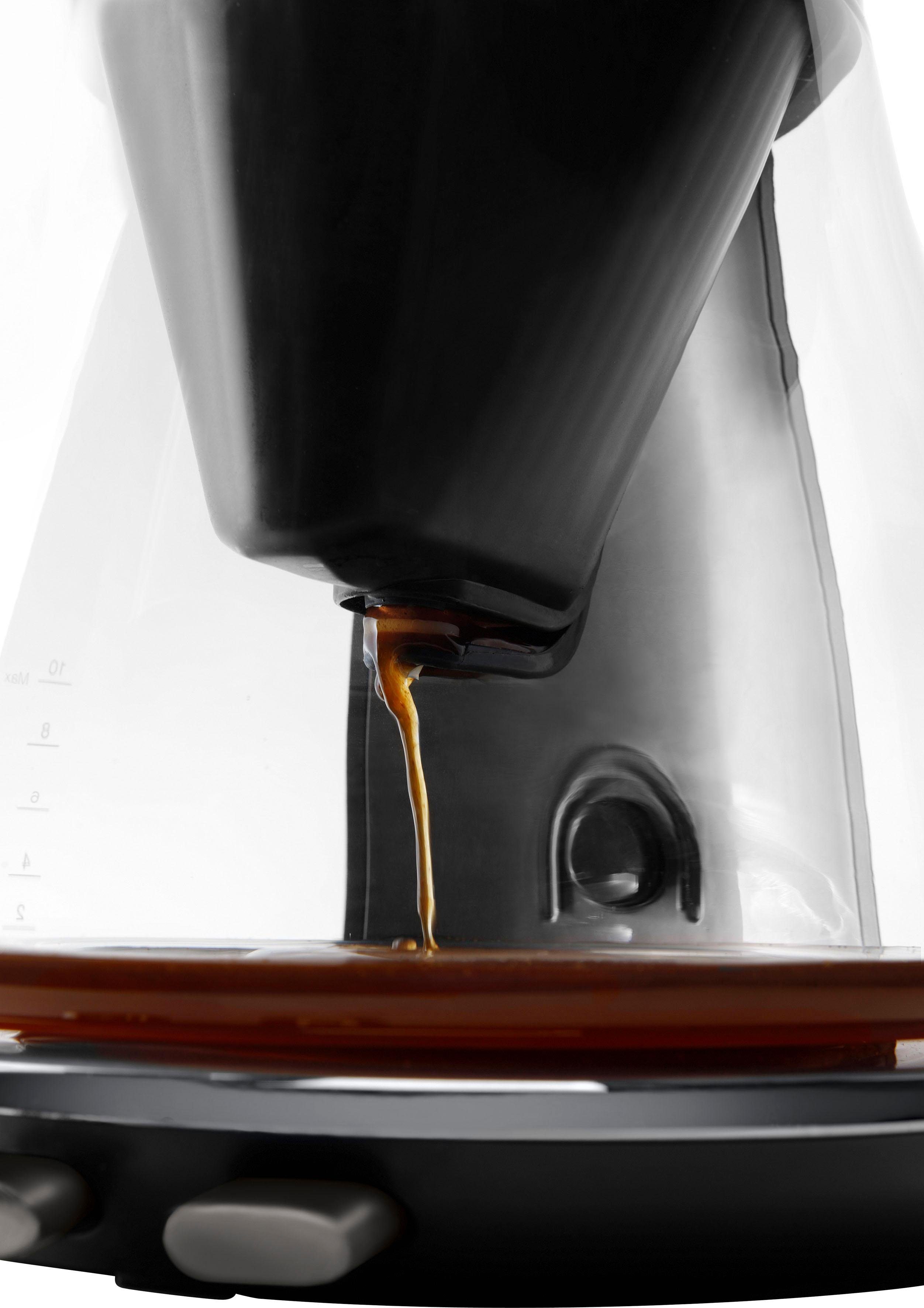 De'Longhi Filterkaffeemaschine Clessidra ICM 17210, 1,25l Kaffeekanne, Papierfilter, nach zertifiziertem ECBE Standard