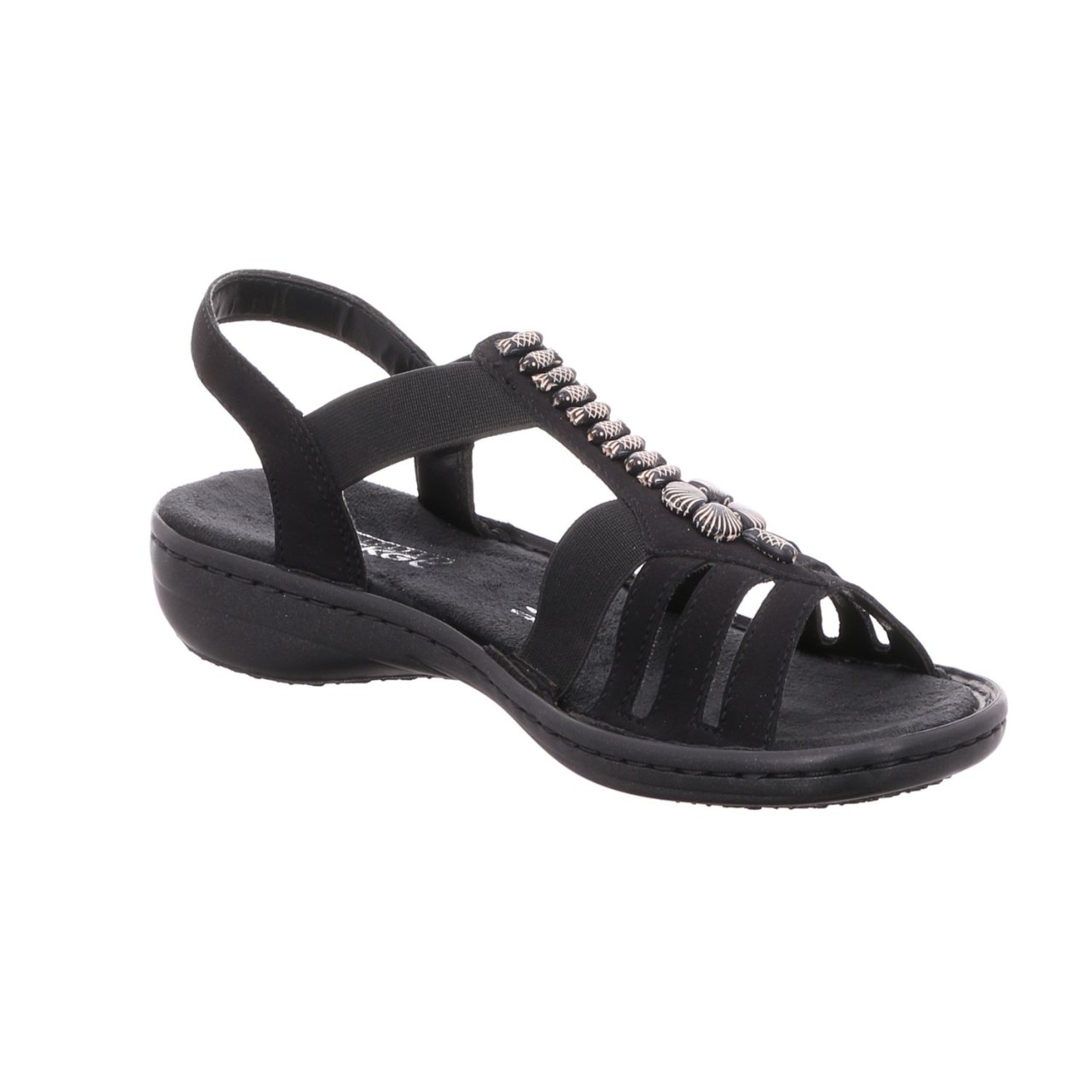 RIEKER Komfort Sandalen schwarz