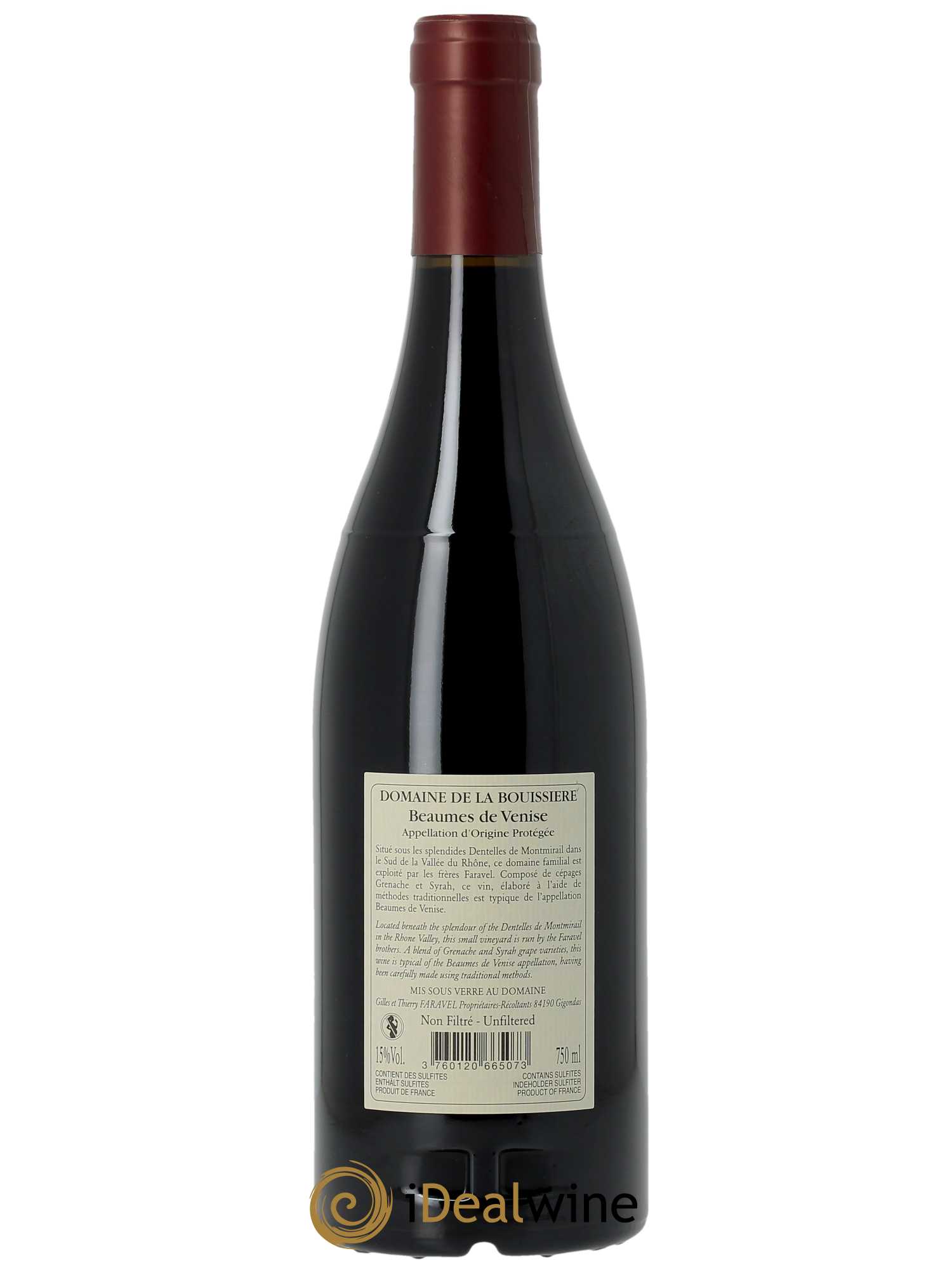 Beaumes-de-Venise La Bouïssière  2021 - Lot de 1 Bouteille
