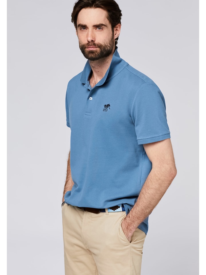 Polo Sylt Poloshirt in Blau günstig kaufen