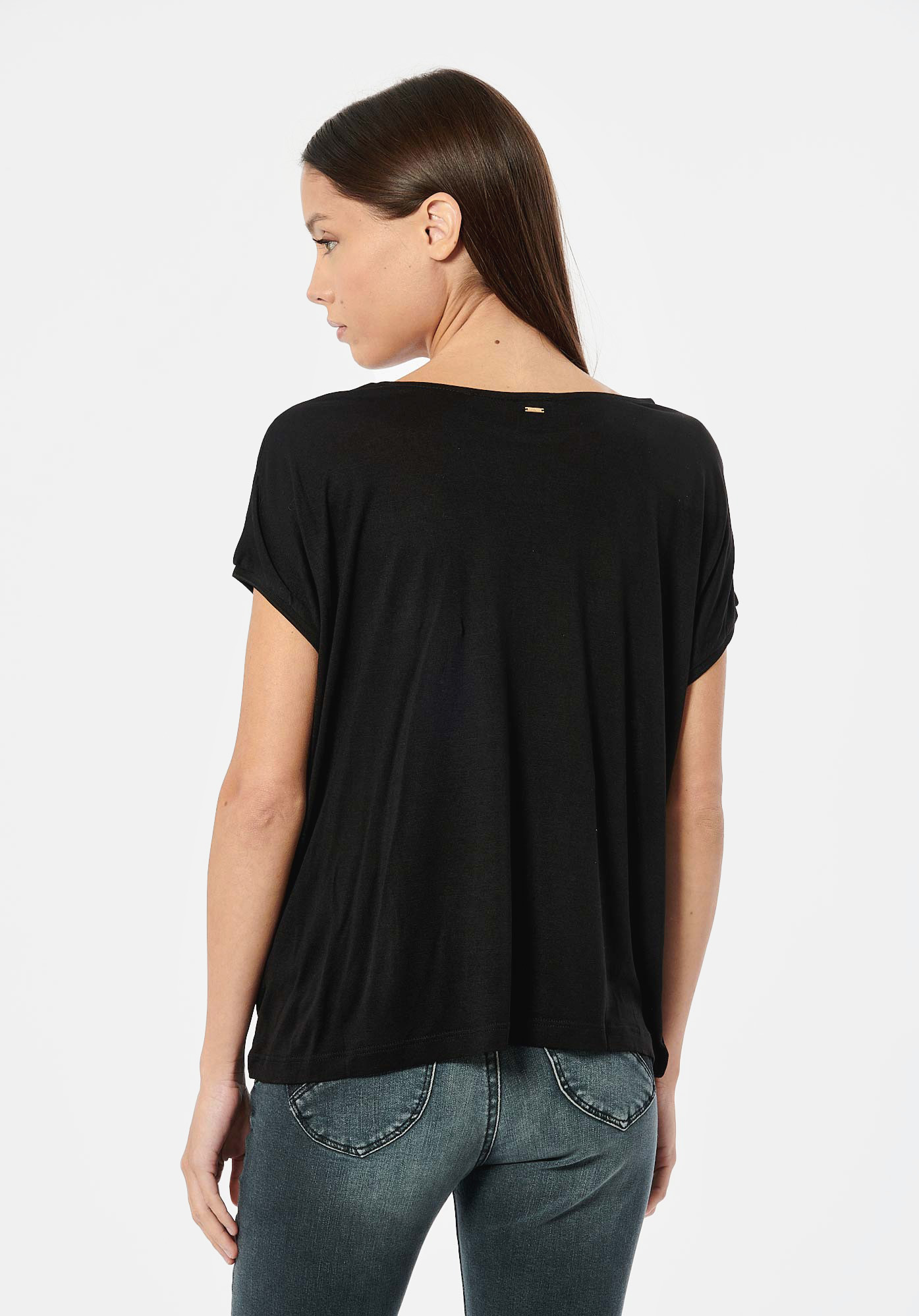 LOVY   T-shirt noir femme