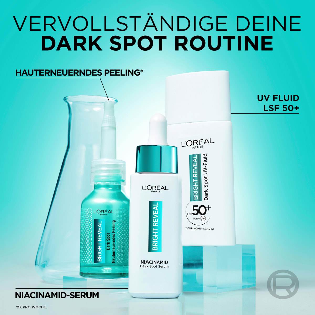 Feuchtigkeitscreme Bright Reveal Niacinamid+Mexoryl LSF 50, 50 ml