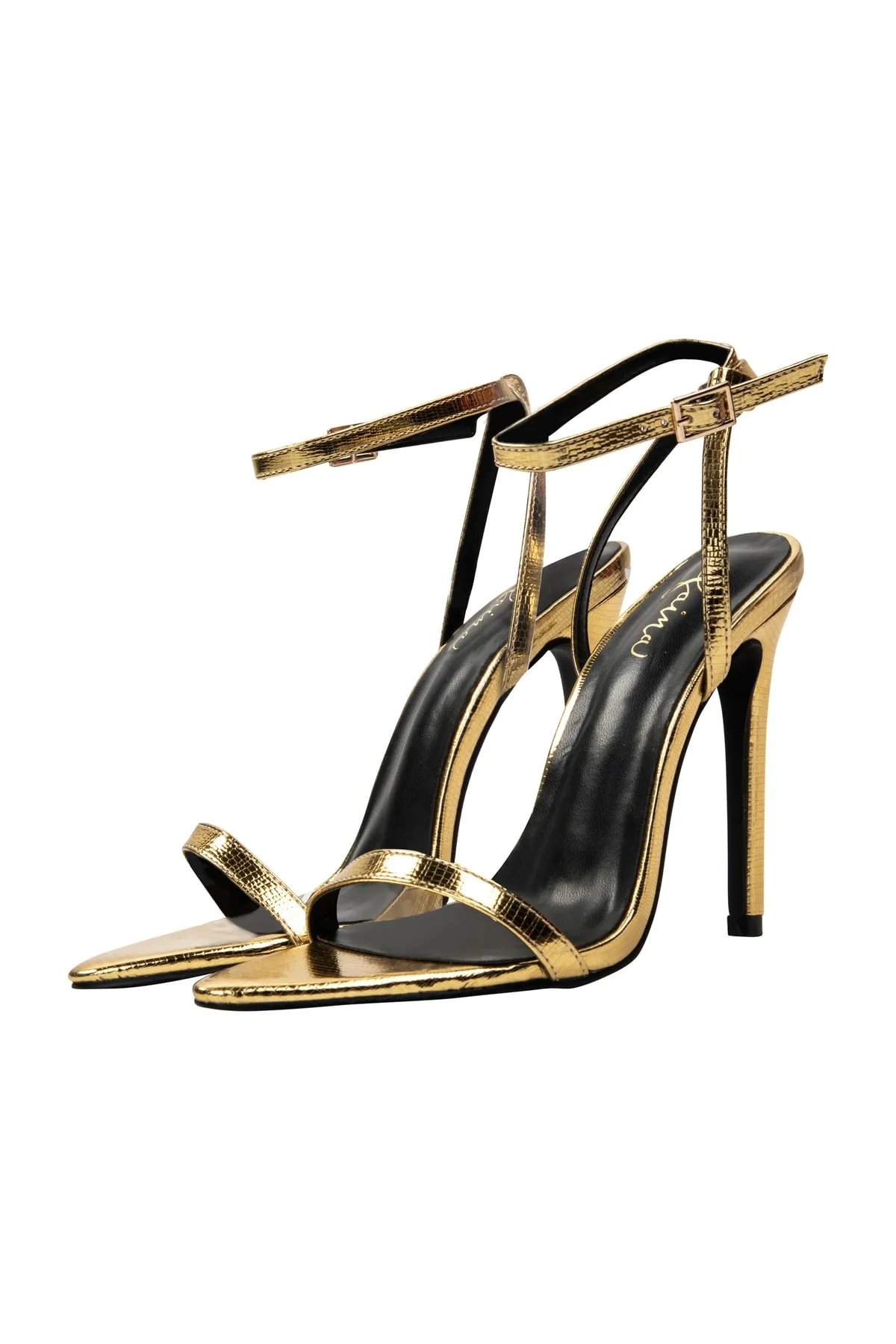 Faina  Sandalette - Goldfarben - Pfennigabsatz/Stiletto