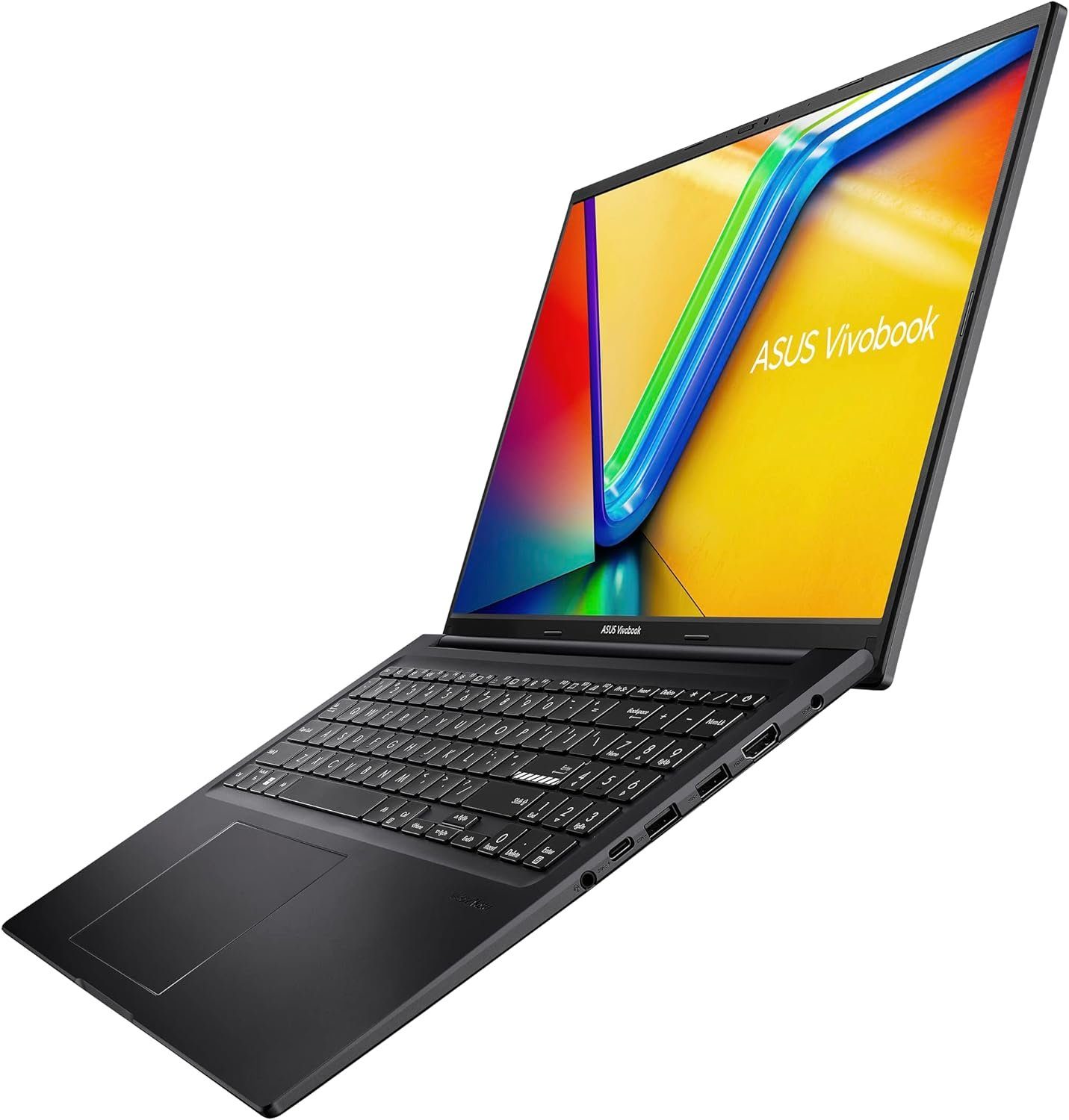 Asus Vivobook 16 Laptop Notebook (AMD Ryzen 5 7530U, Radeon, 512 GB SSD, FHD IPS Display 16GB RAM AMD Radeon Windows 11 QWERTZ Tastatur Schwarz)