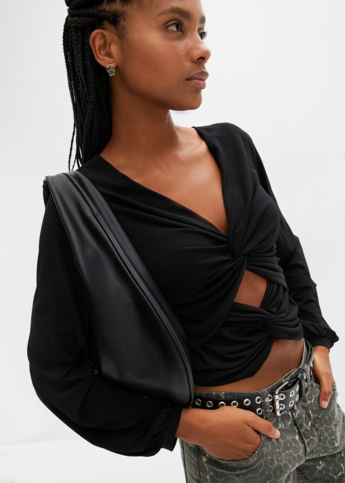Shirt mit Cut-Out und Twist-Detail