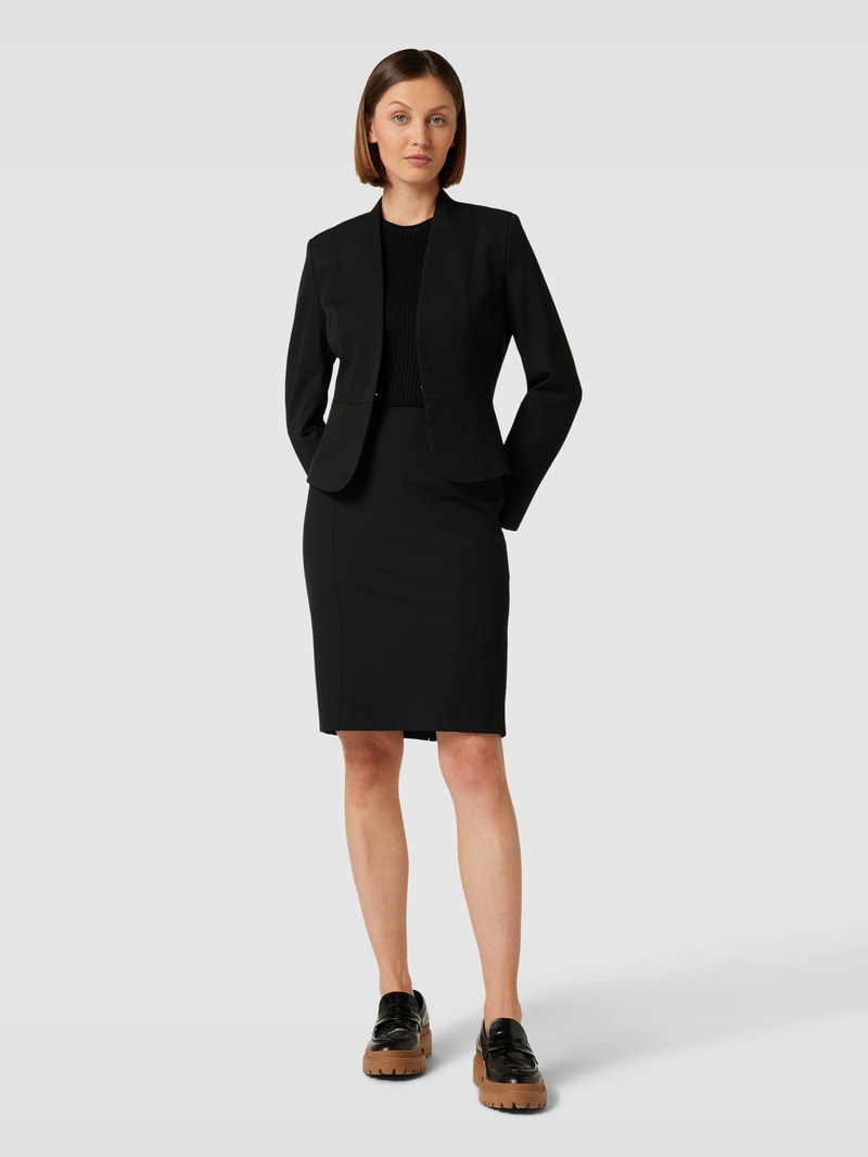 Blazer mit Hakenverschluss in schwarz
