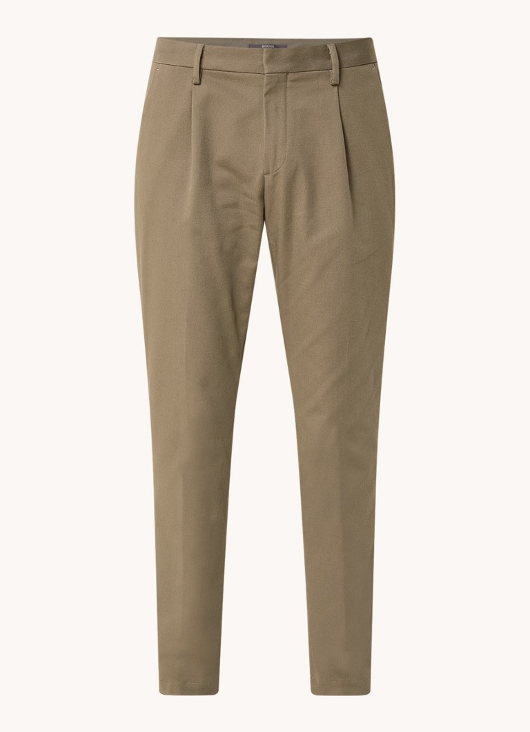 Pantaloni chino Boggi Milano Roberto cu croială dreaptă și buzunare laterale