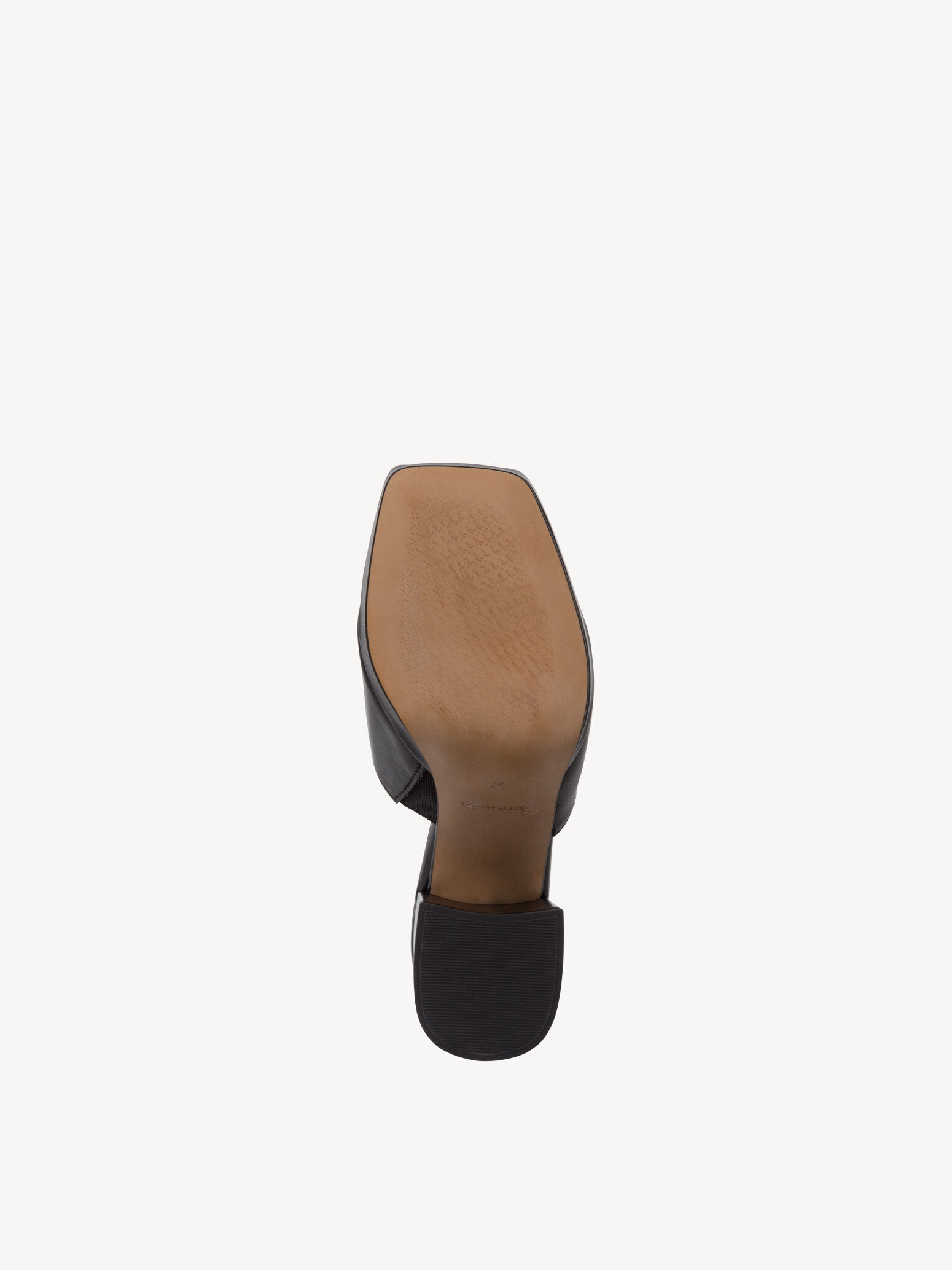 Mule en cuir - noir