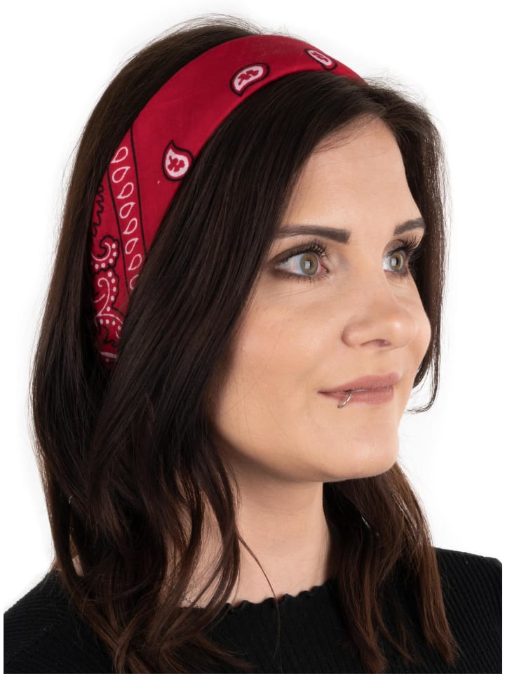 Normani Outdoor Sports 3 Bandana Kopftuch in Rot/Weiß günstig kaufen onesize