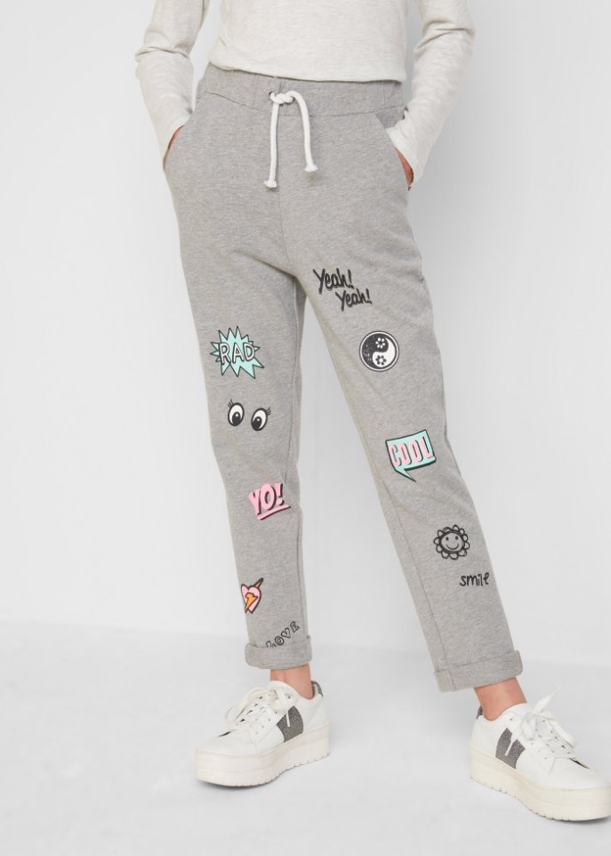 Mädchen Lässige Sweathose mit Comicdruck