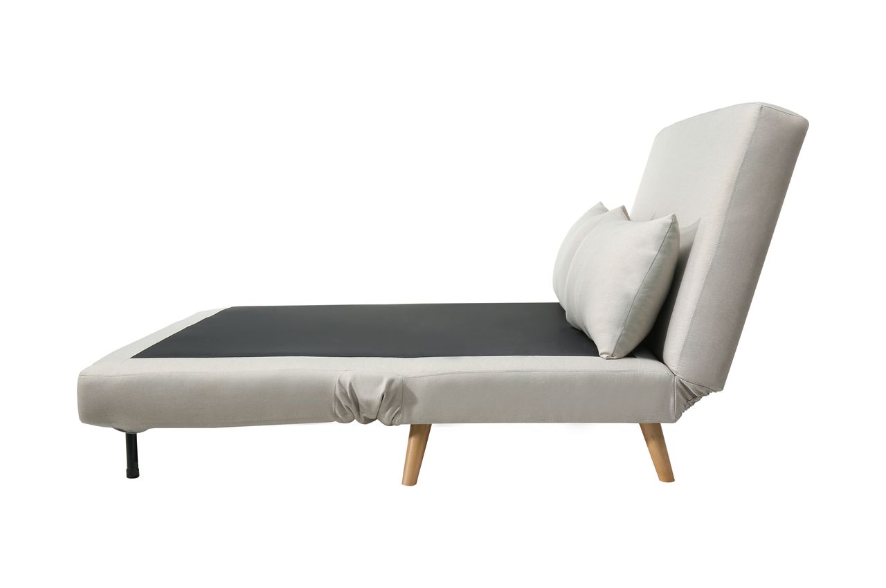 Happy Home Happy Home Schlafsessel inkl. Kissen 141 x 90 x 71 cm hellgrau