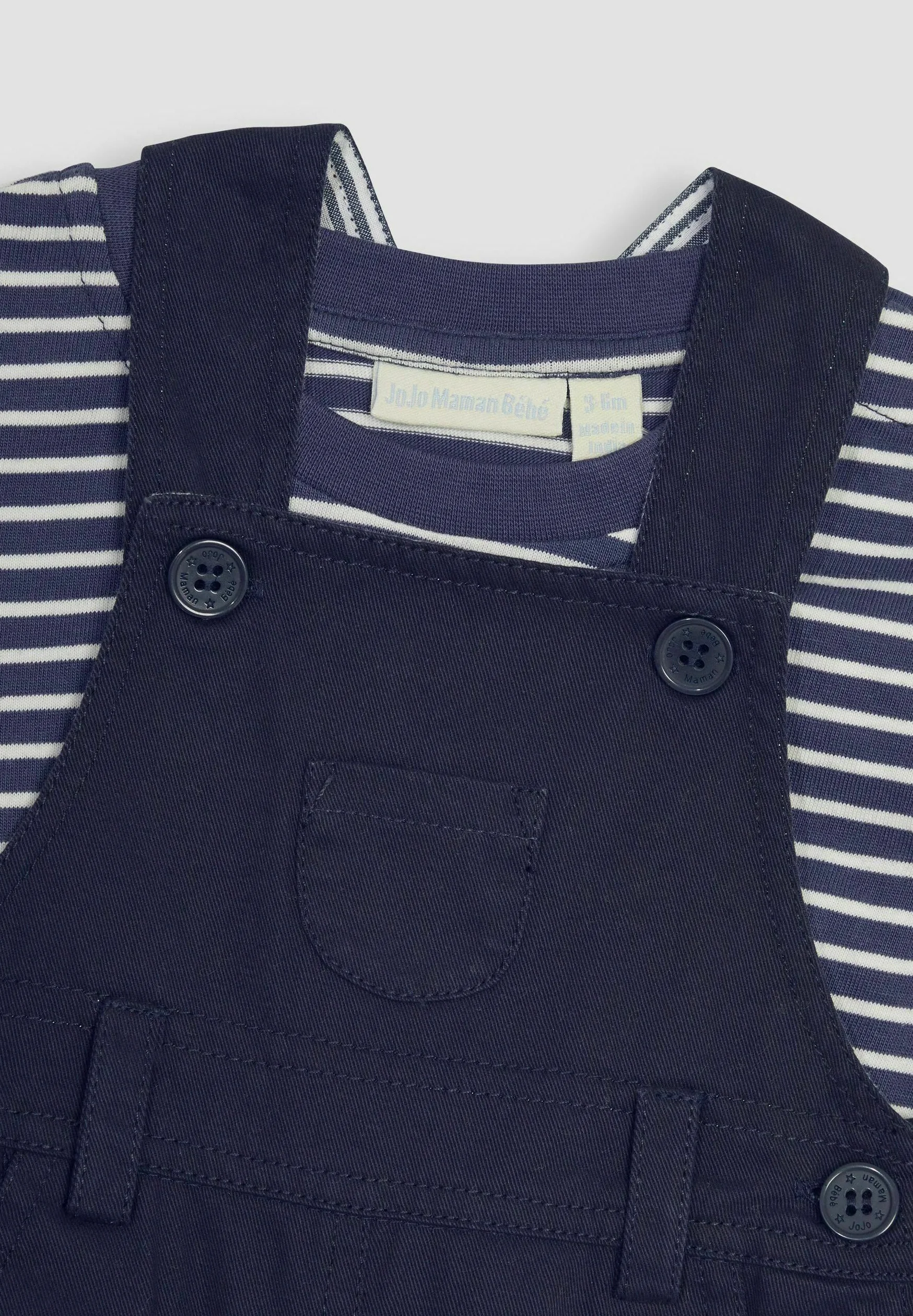 JoJo Maman Bébé CONJUNTO DE 2 PIEZAS A RAYAS - AJUSTE REGULAR - Mono