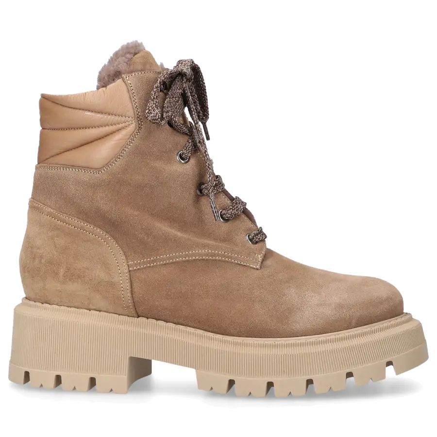 EN AVANT - Stiefeletten C004 Veloursleder - beige