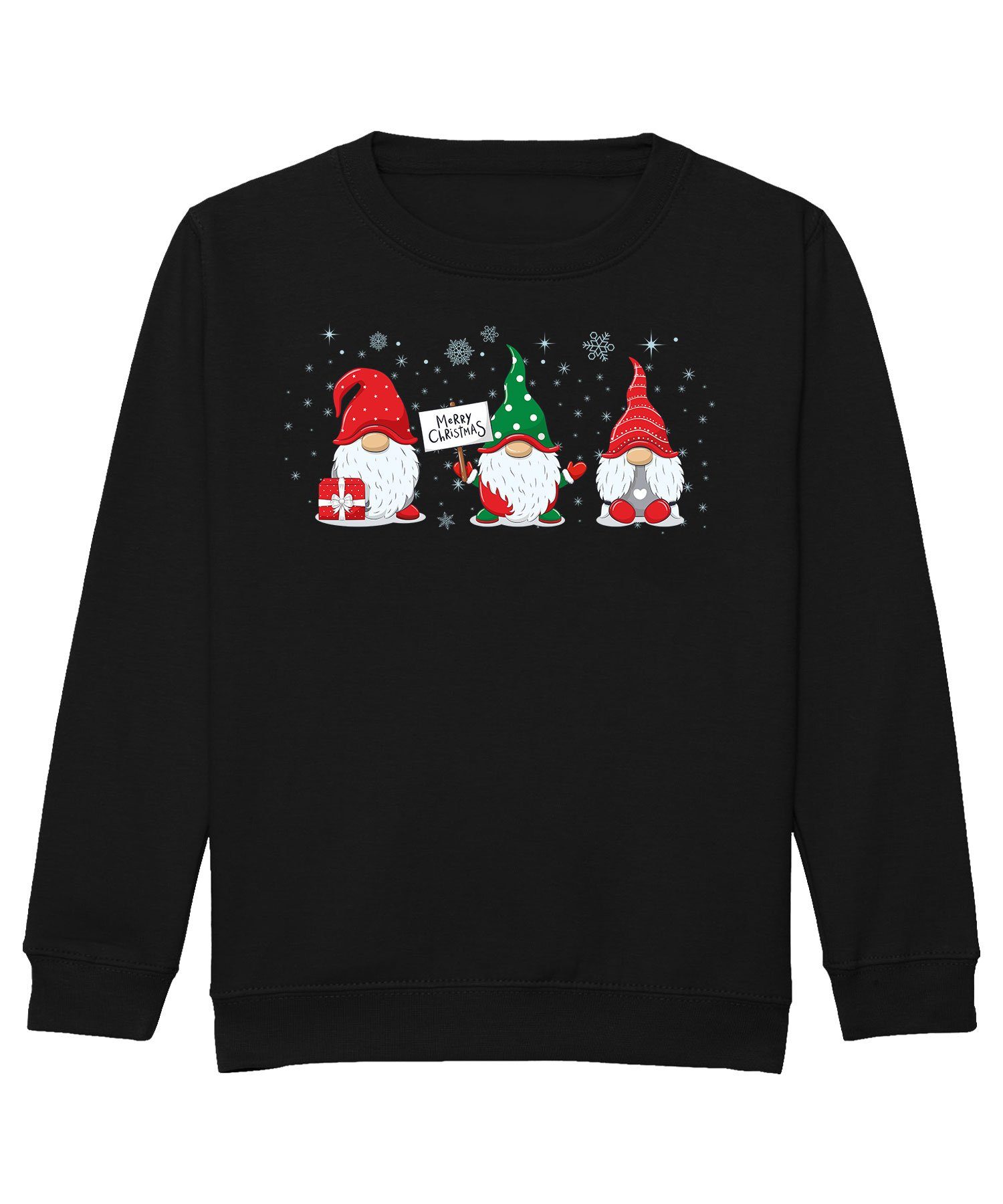 Quattro Formatee Sweatshirt Merry Christmas Nordische Weihnachten Wichtel Kinder Pullover Sweatshi (1-tlg)