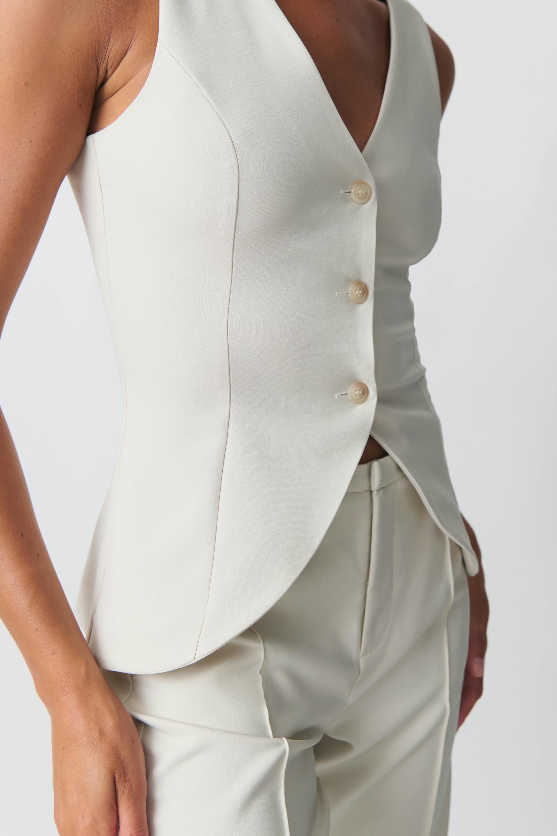 Tailored v-neck vest