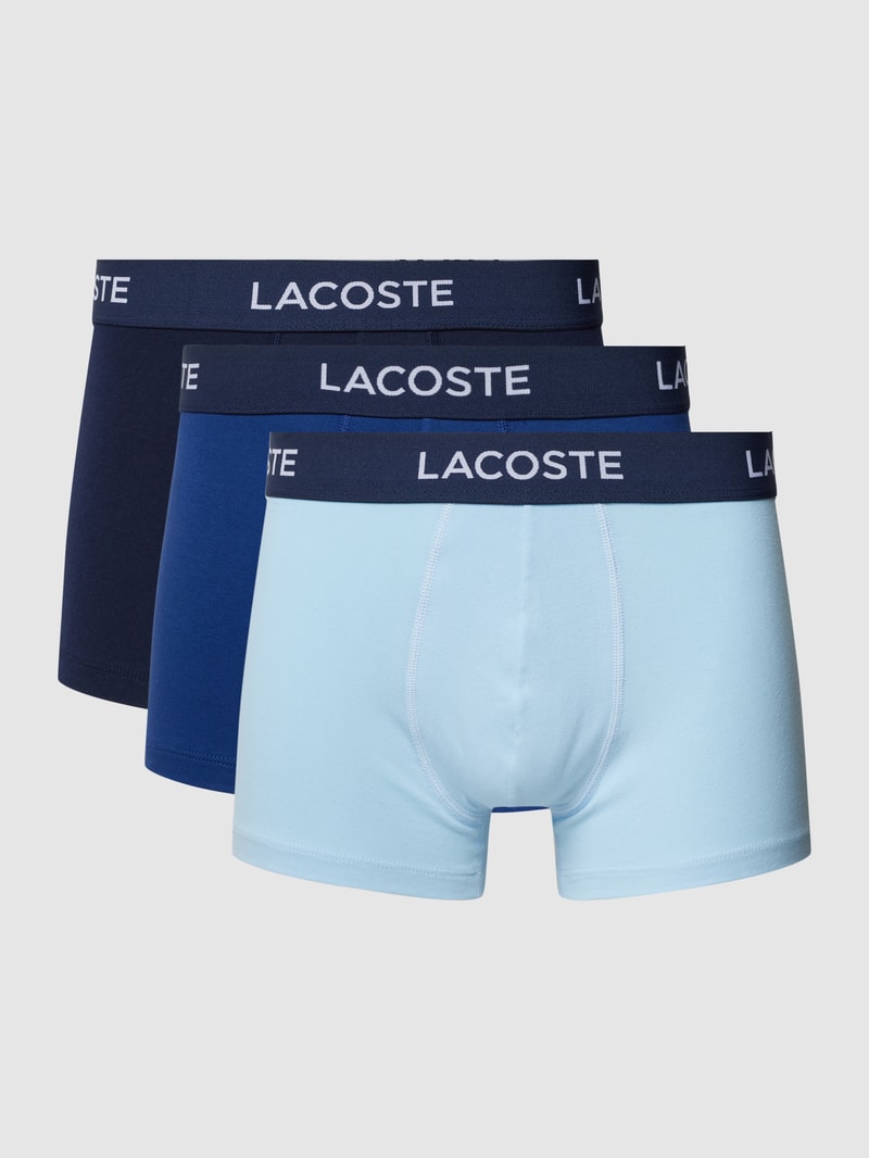Trunks mit elastischem Logo-Bund im 3er-Pack in marineblau
