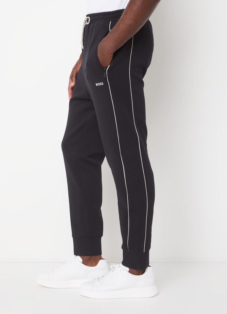Pantaloni de trening HUGO BOSS Hadiko slim fit cu logo și buzunare laterale
