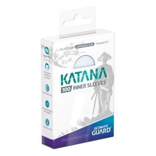 Ultimate Guard - Katana Inner Sleeves Japanese Size Transparent (100)