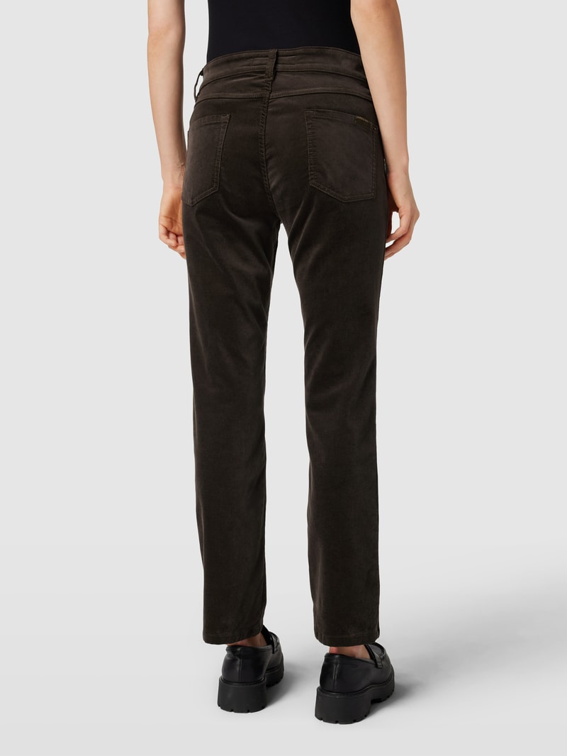 Cordhose im 5-Pocket-Design Modell 'CORA' in schokobraun
