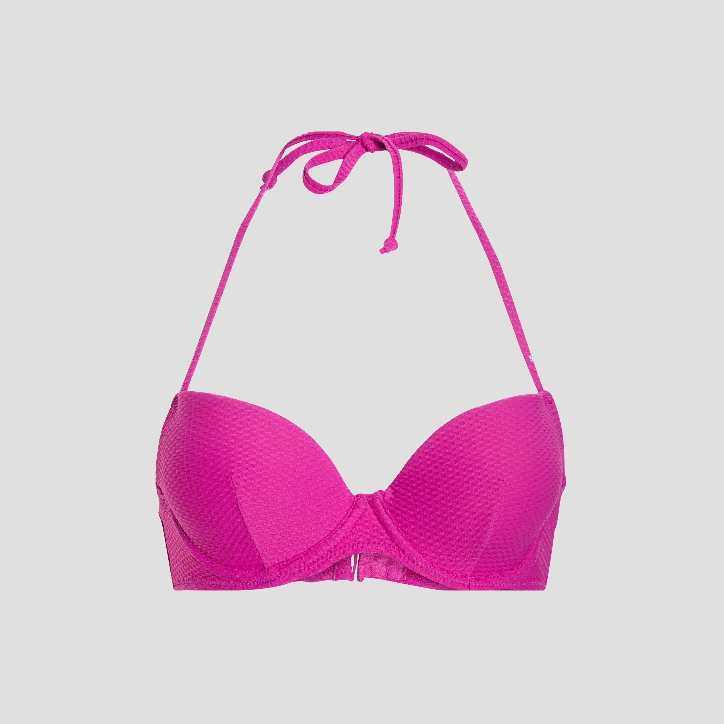Haut du maillot de bain rose fushia femme | La Halle