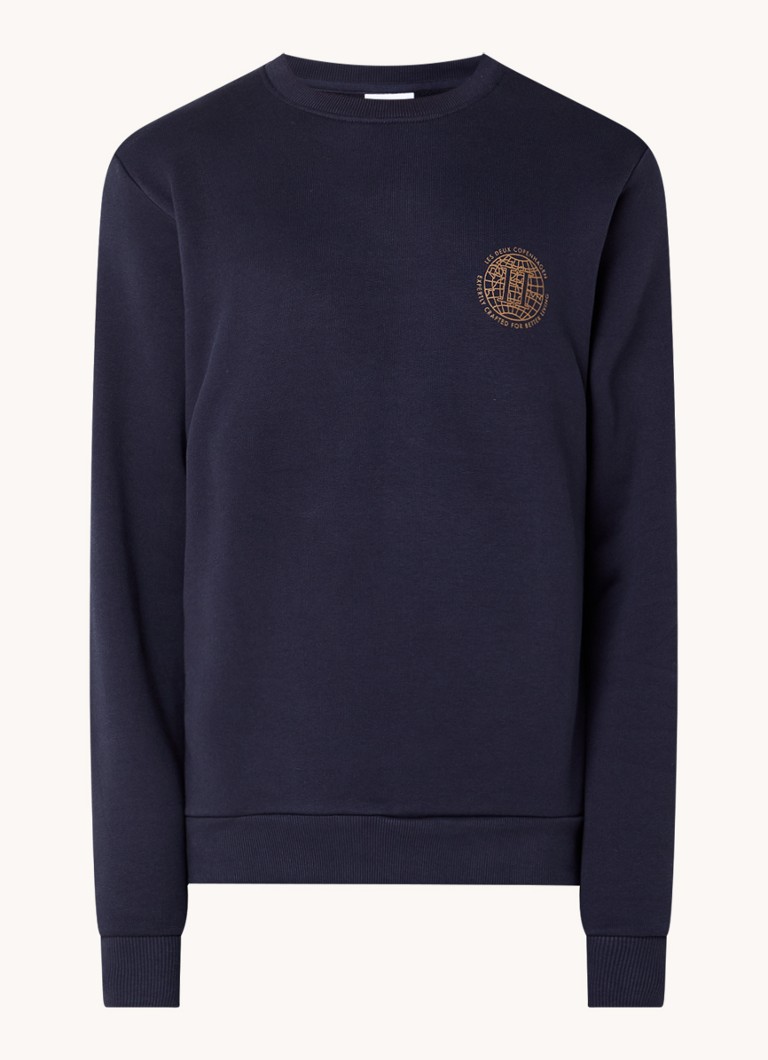 Les Deux Globe sweater with front and back print