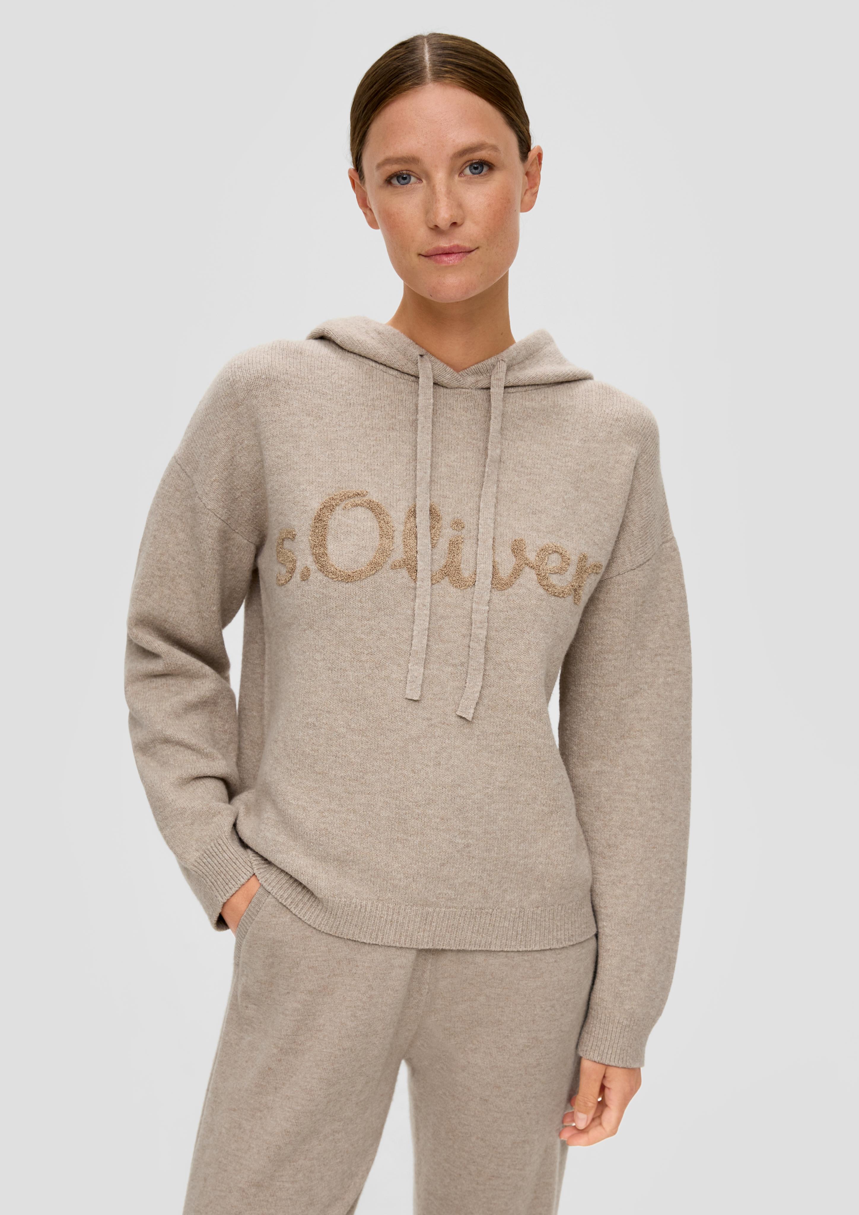 Strick-Hoodie aus Wollmix  2135271-82W2