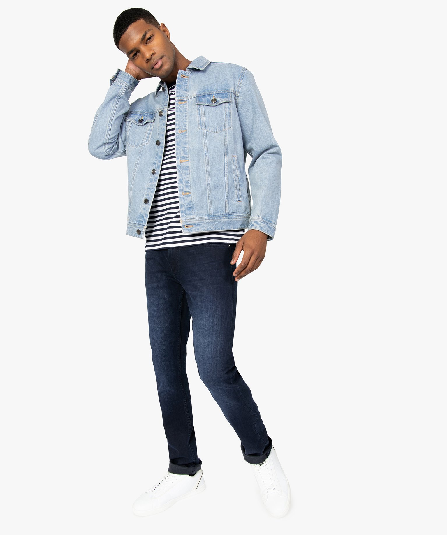 Jean homme slim taille haute | GEMO