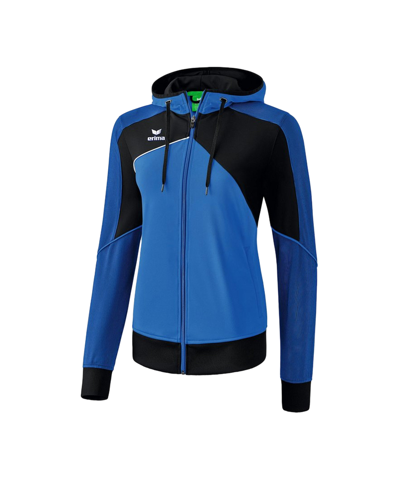 Erima Premium One 2.0 Kapuzenjacke Damen Blau