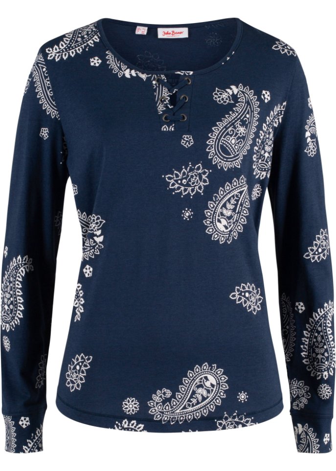 Shirt bedruckt, Langarm