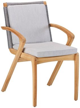 Best Gartensessel Agadir (1-St), Teakholz, grau