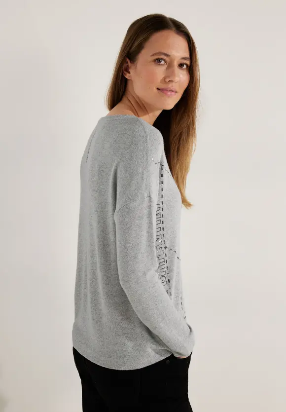 CECIL Langarmshirt mit Folienprint