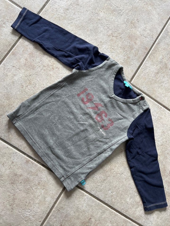 Lief Longsleeve in Grau/ Dunkelblau günstig kaufen 86
