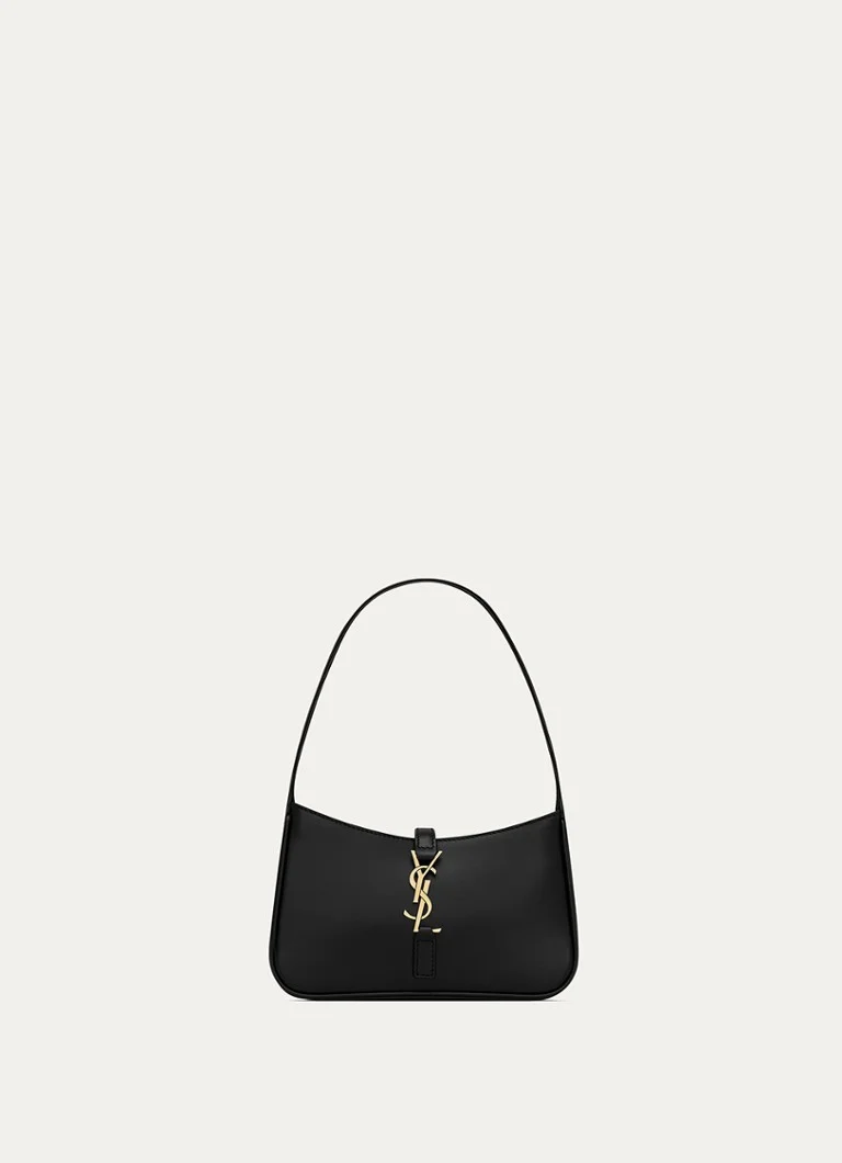 Geantă de umăr Saint Laurent Le 5 à 7 Mini Hobo din piele de vițel