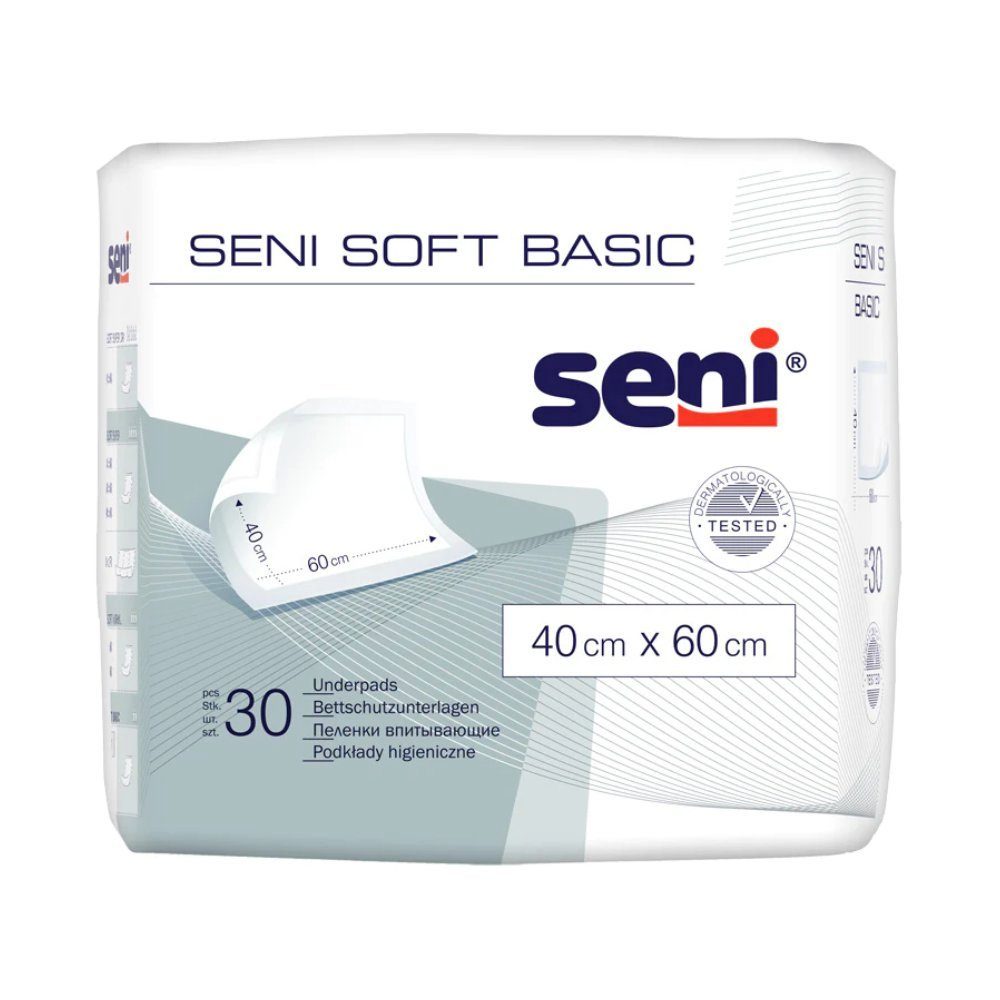 Inkontinenzauflage Seni Soft Basic Bettschutzunterlage, verschiedene Größen - 30 Stück seni