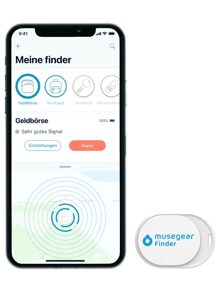 musegear Bluetooth-Schlüsselfinder 
