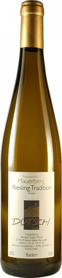 2020 Mauerberg Riesling Tradition trocken - Weingut Dütsch