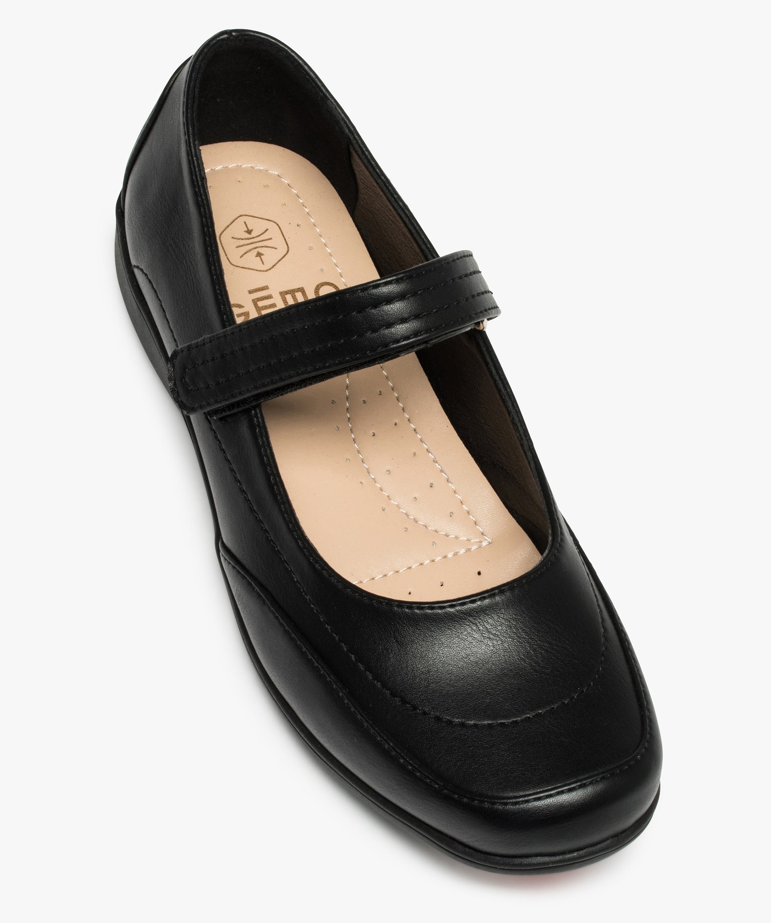 Babies femme confort à talon plat et dessus uni noir | GEMO