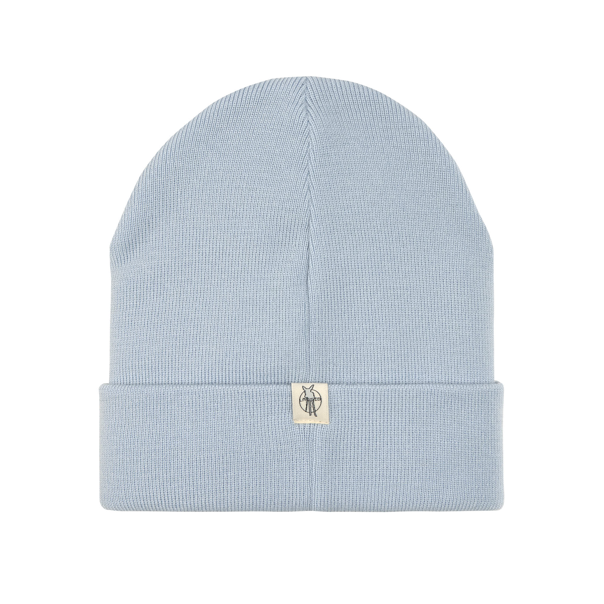 Beanie Mütze Kinder - Merino Wolle, Little Gang, Regenbogen Hellblau