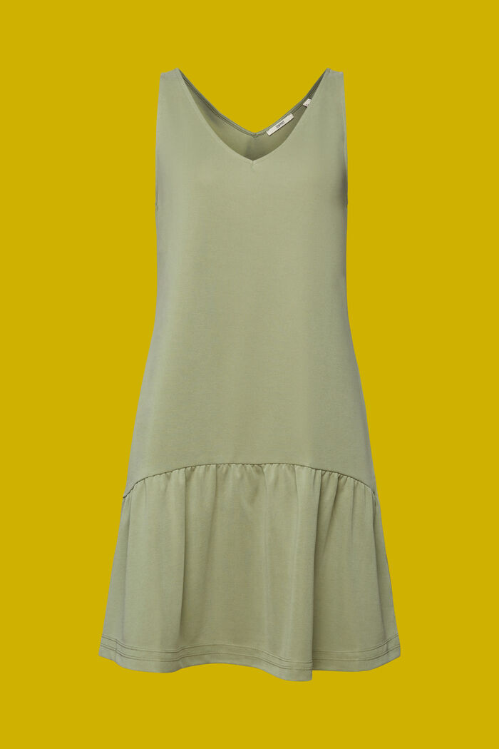 Jerseykleid mit Volantsaum, TENCEL™
