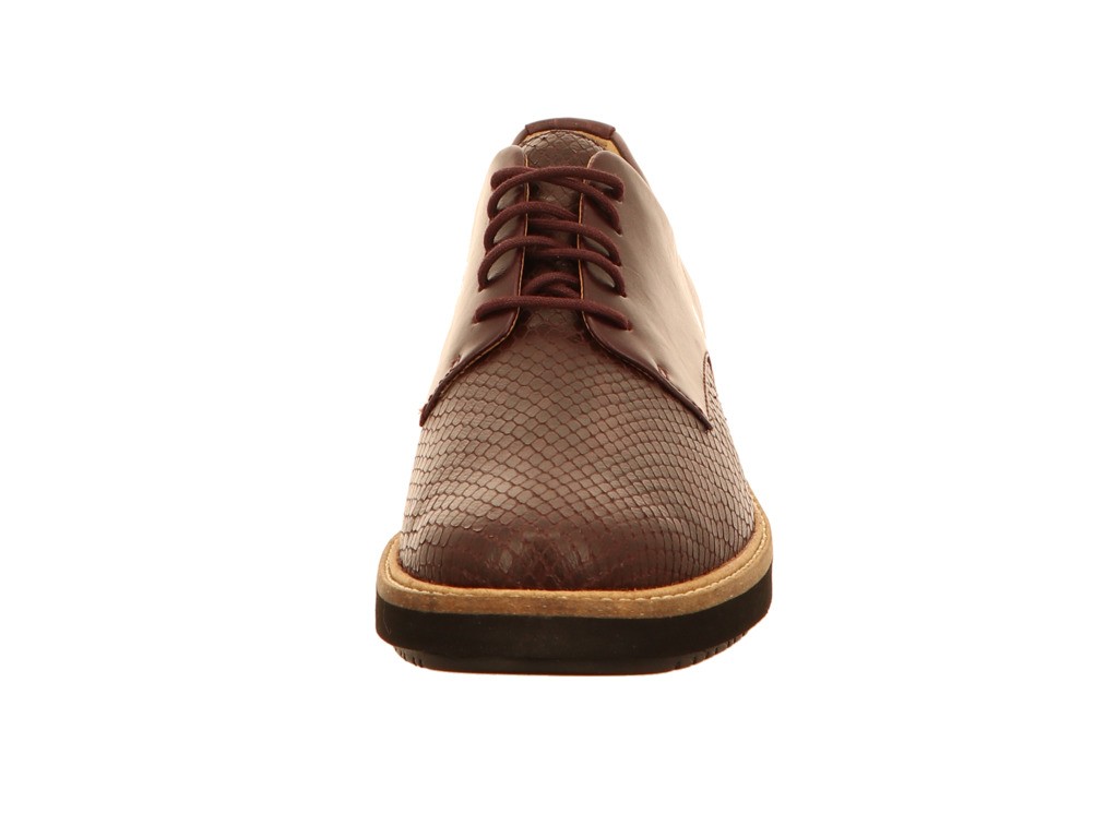 CLARKS Freizeit Schnürer rot Glick Darby
