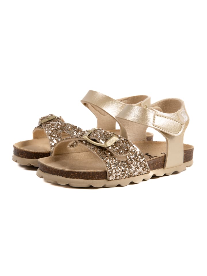 billowy Pantoletten  in gold günstig kaufen