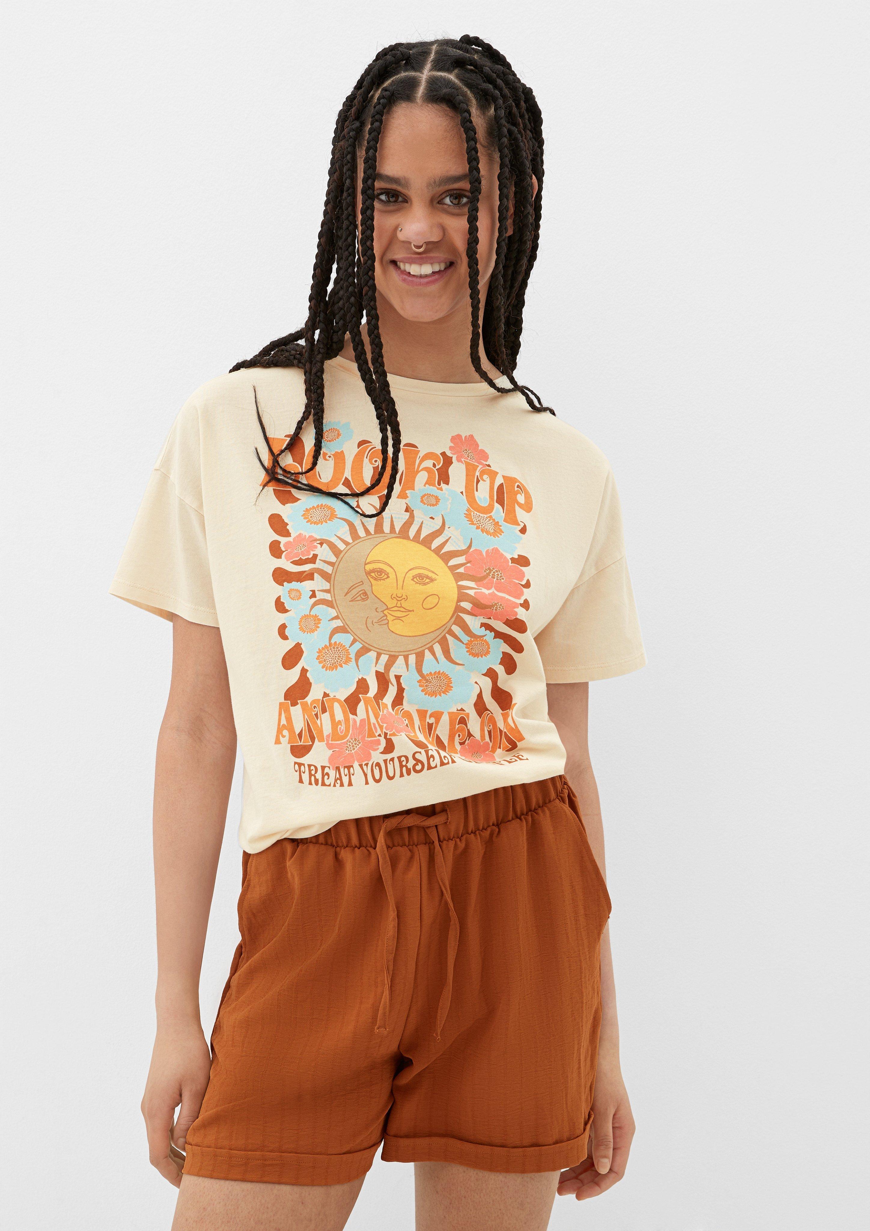 Baumwollshirt mit Frontprint  2131285-08D0