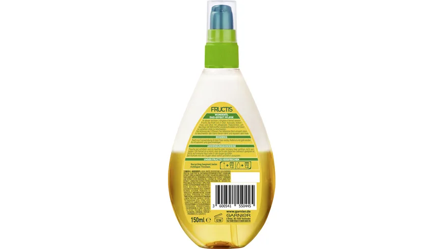 Garnier Fructis Oil Repair 3 Duo-Effekt Pflege für trockenes + strapaziertes Haar 150 ml
