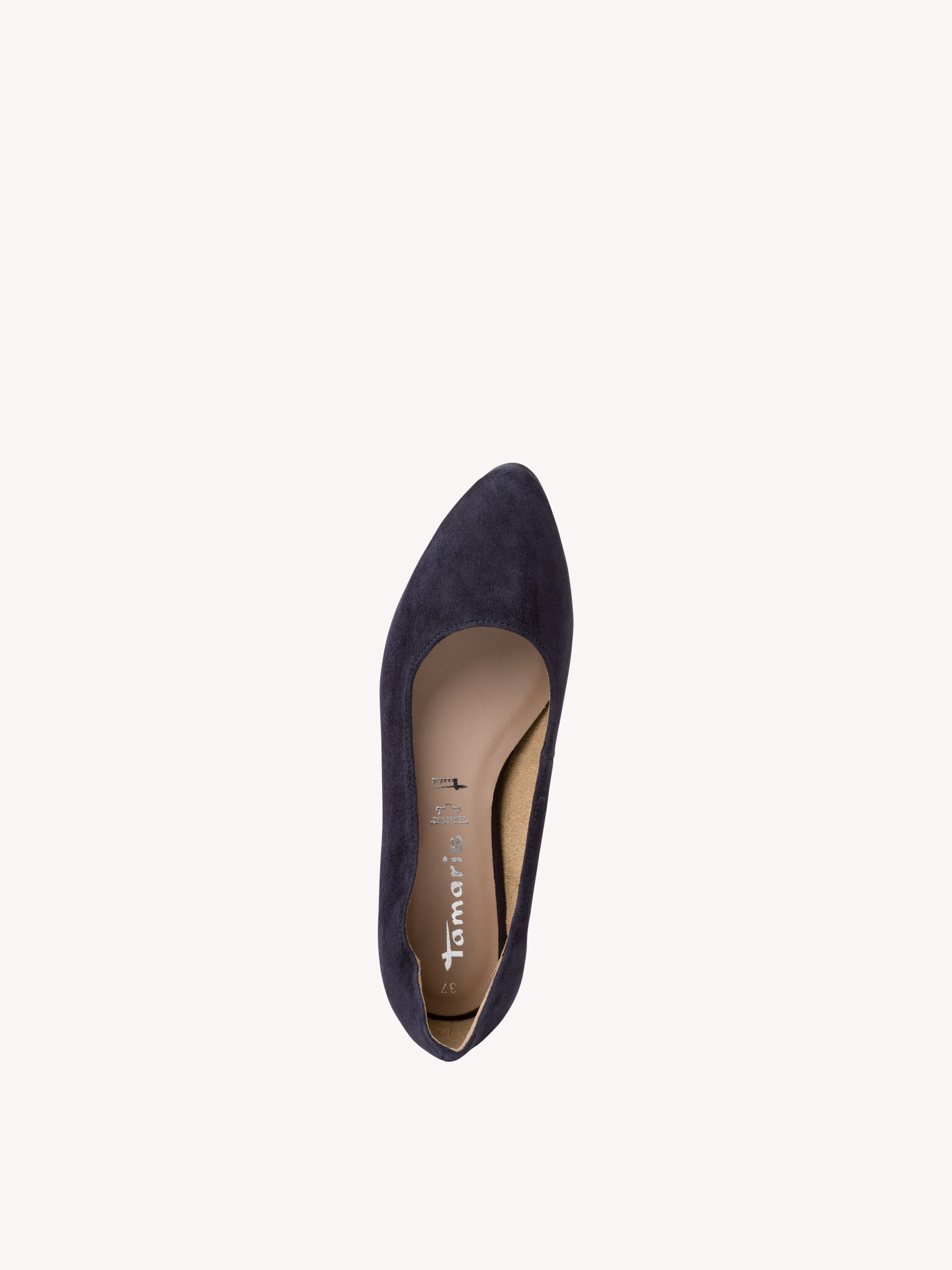 Ballerine en cuir - bleu