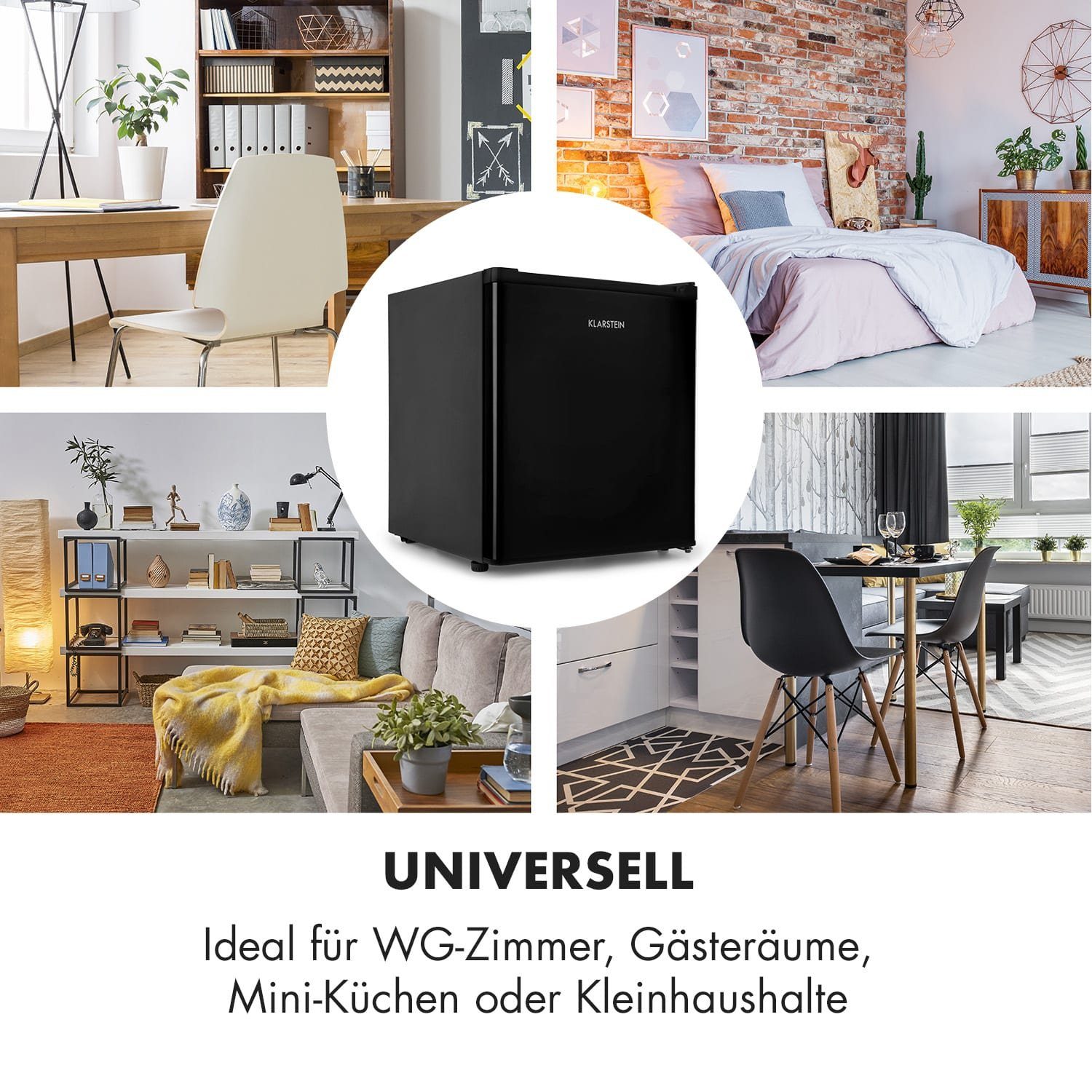 Klarstein Gefrierschrank HEA9-Garfield-Eco-B 10032853A, 47.5 cm hoch, 44 cm breit, Gefrierschrank klein Gefriertruhe Tiefkühltruhe Tiefkühlschrank