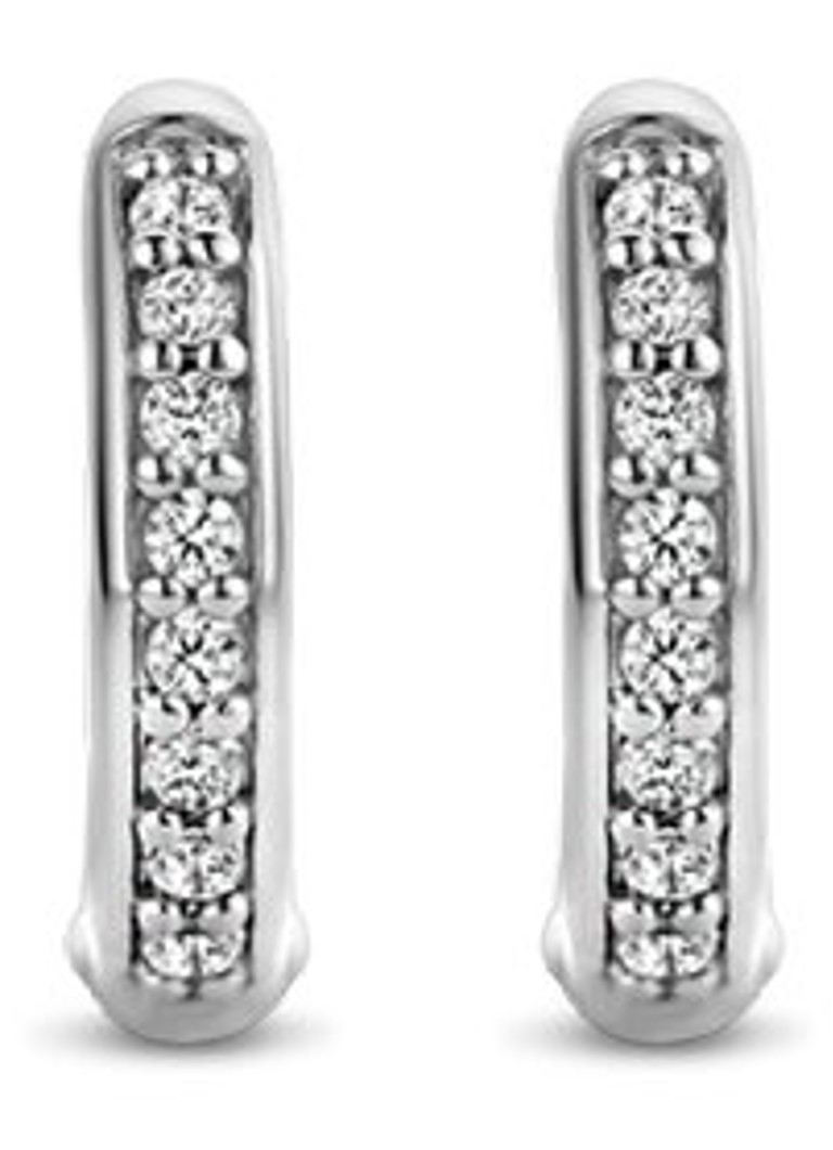 TI SENTO - Milano Silver hoop earrings with zirconia 7811ZI