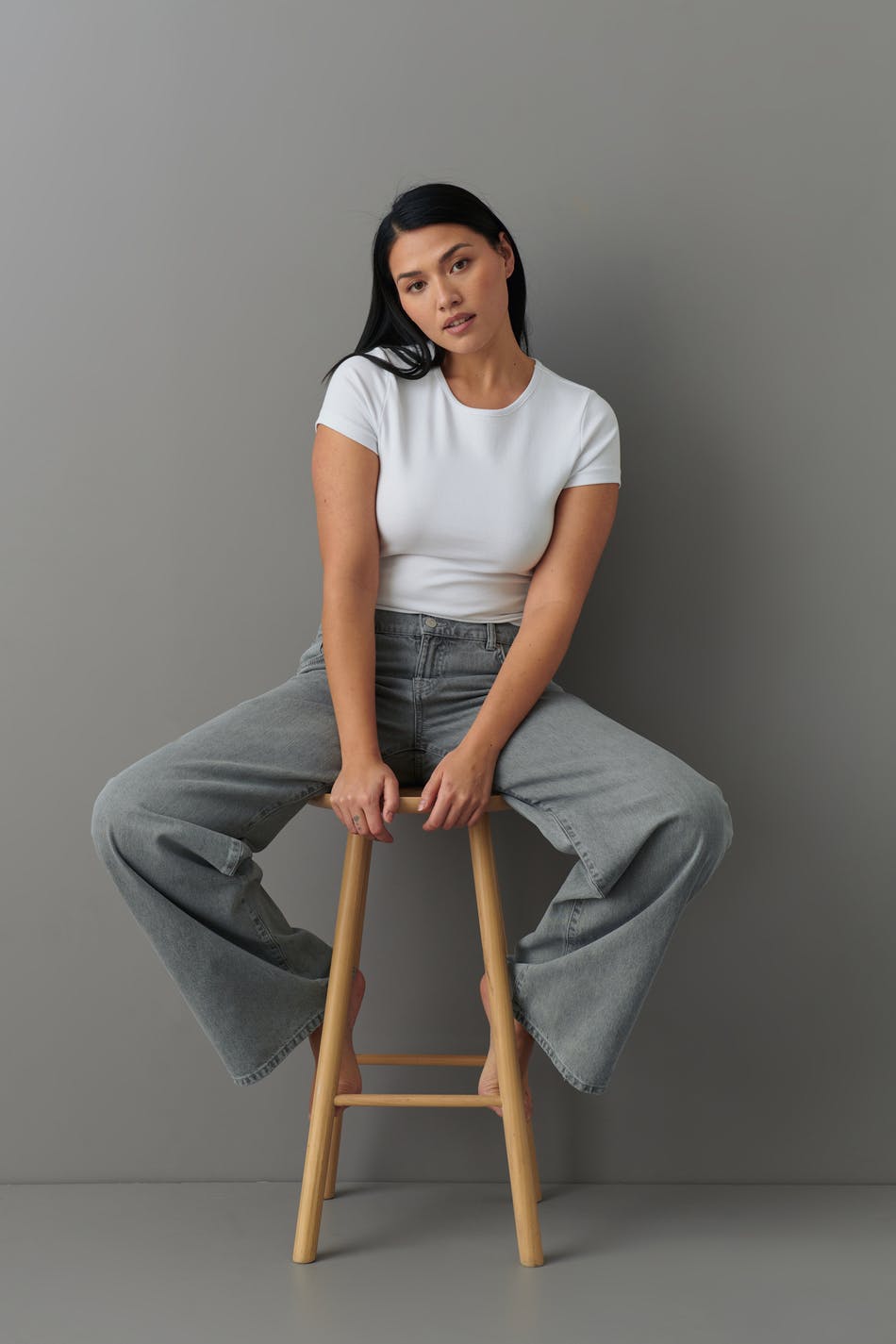 Low wide jeans